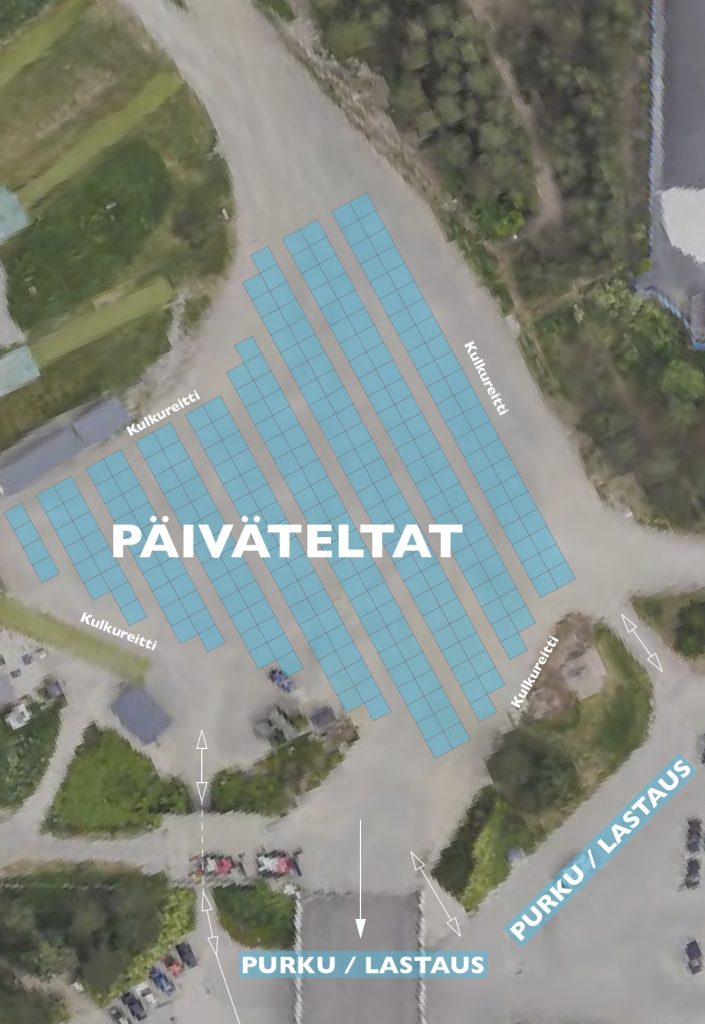 Päiväteltta-alueen aluekartta